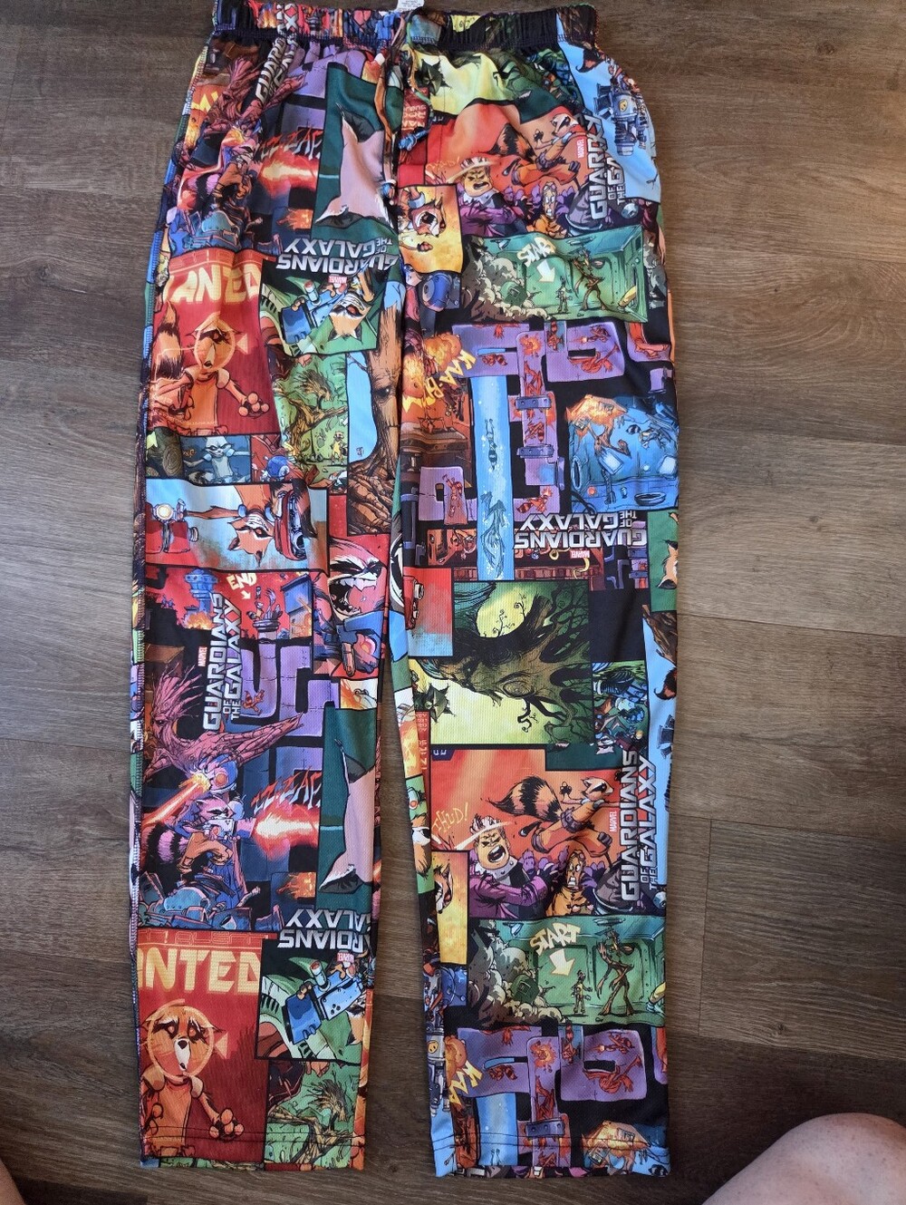 Marvel Guardians of the Galaxy Comic Strip Printed Lounge Pajama Pants Mens OS
